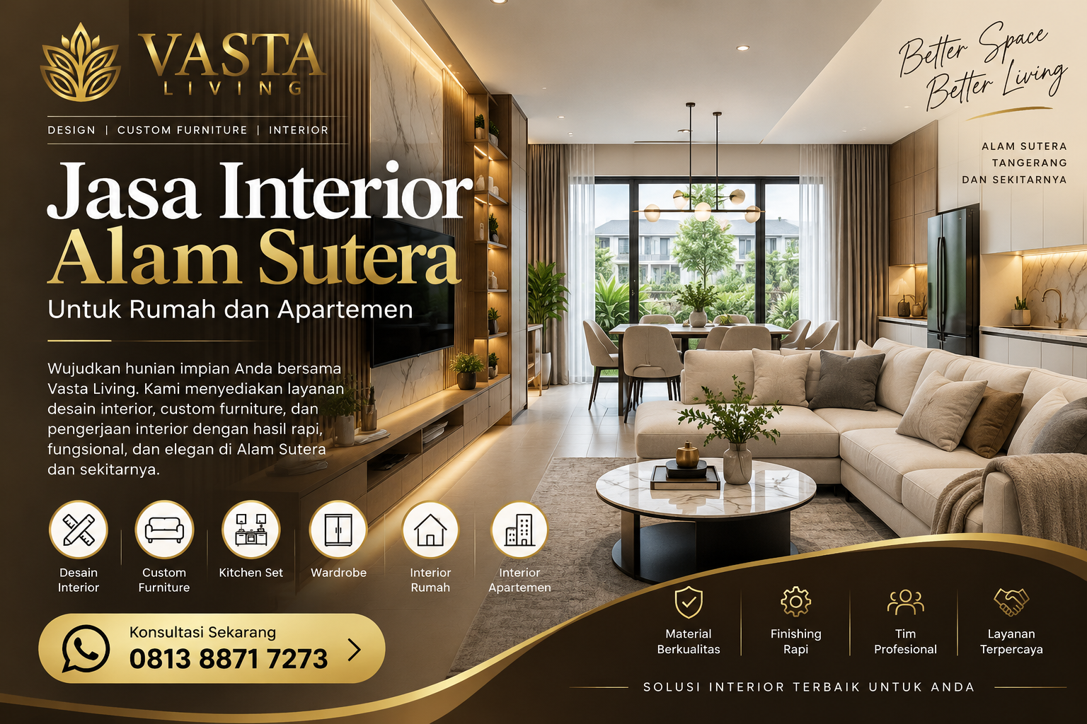 Jasa Interior Alam Sutera untuk Rumah dan Apartemen