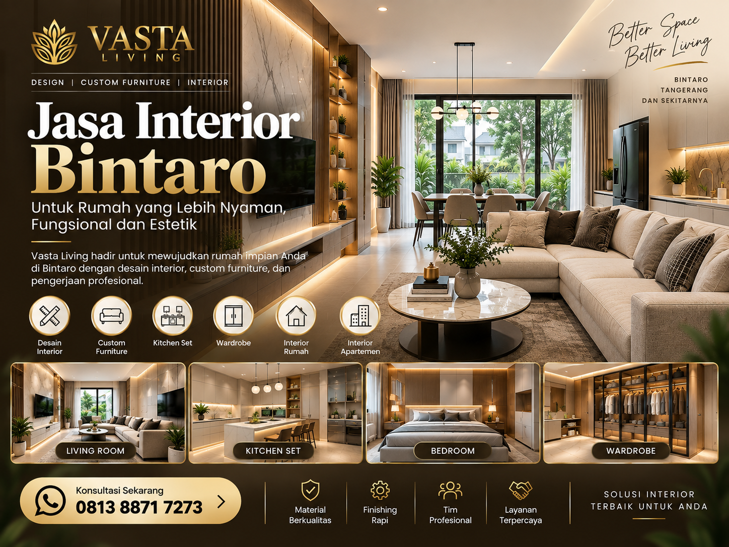 Jasa Interior Bintaro untuk Rumah Modern dan Nyaman