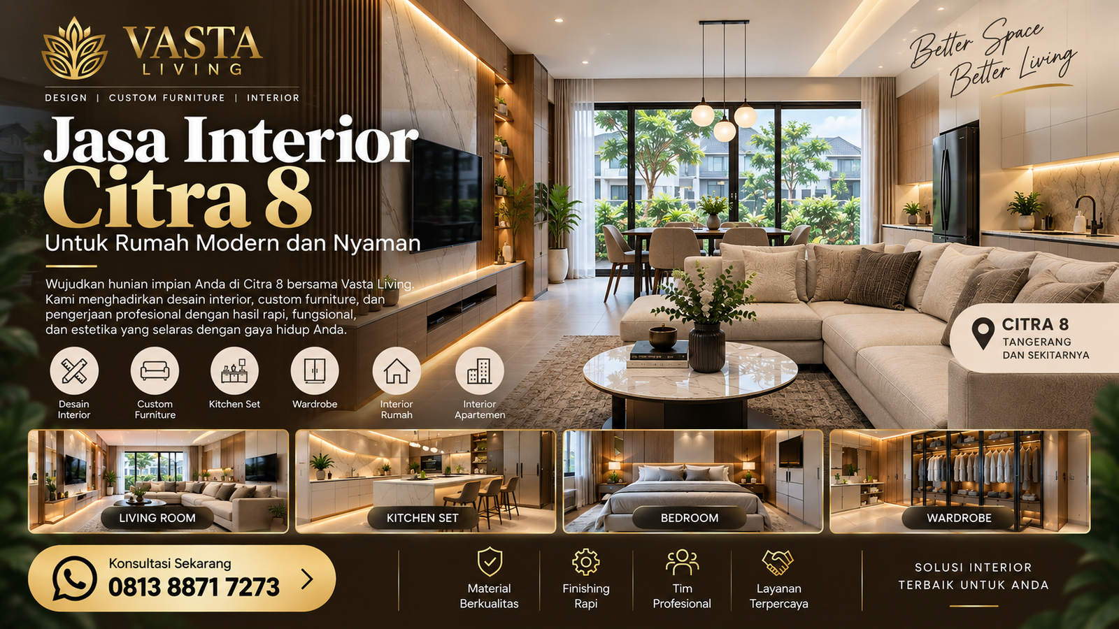 Jasa Interior Citra 8 untuk Rumah Modern dan Nyaman