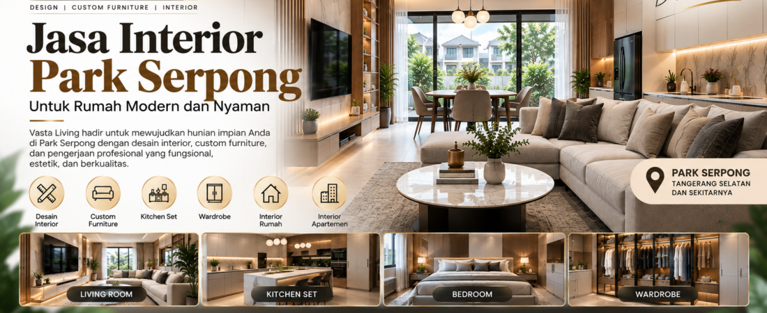 Jasa Interior Park Serpong untuk Rumah Modern dan Nyaman