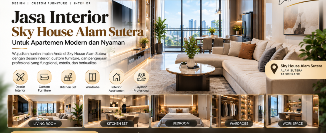 Jasa Interior Sky House Alam Sutera untuk Apartemen Modern dan Nyaman